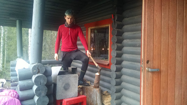 Chopping wood