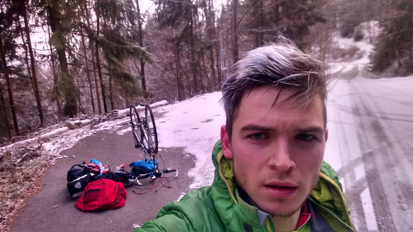 Bike freeze selfie